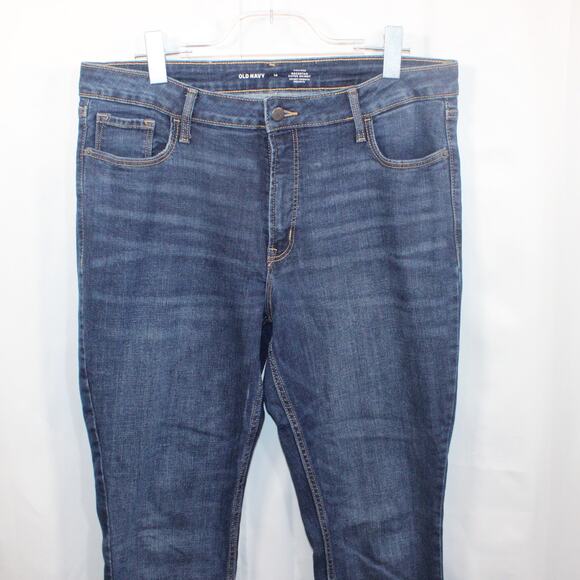 Old Navy Womens High-Rise Rockstar Super Skinny Jeans Blue Size 14 Stretch Denim - Picture 4 of 6